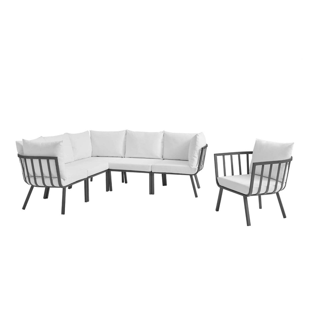 Riverfront 6 Piece Outdoor Patio Aluminum Set