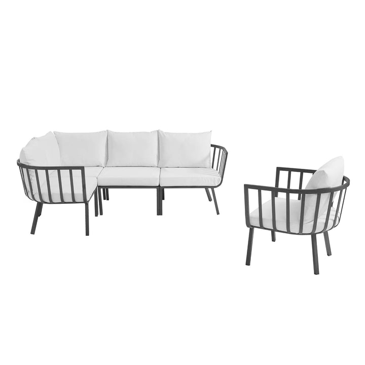 Regatta 5 Piece Outdoor Patio Aluminum Set