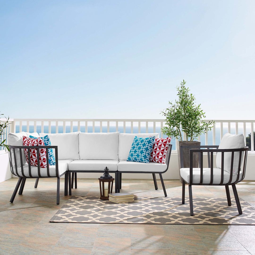 Regatta 5 Piece Outdoor Patio Aluminum Set