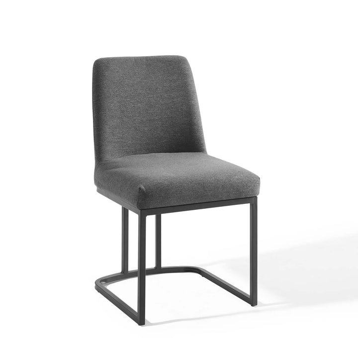 Ascend Sled Base Upholstered Fabric Dining Side Chair