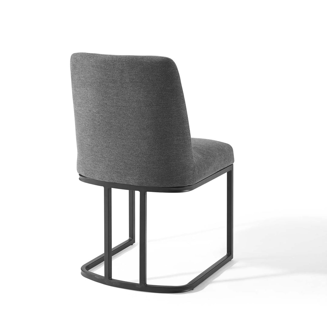 Ascend Sled Base Upholstered Fabric Dining Side Chair