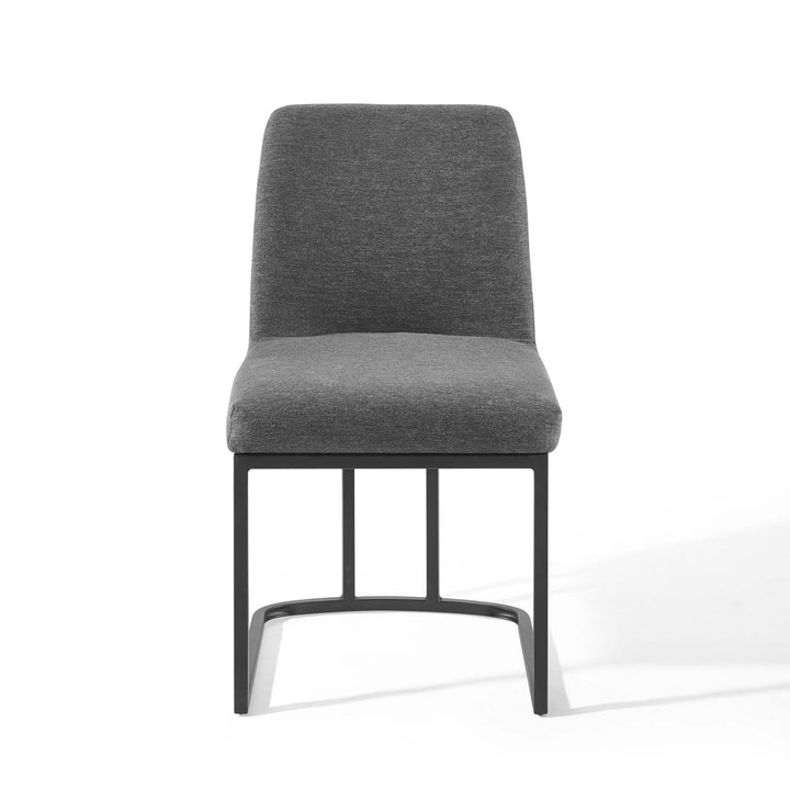 Ascend Sled Base Upholstered Fabric Dining Side Chair