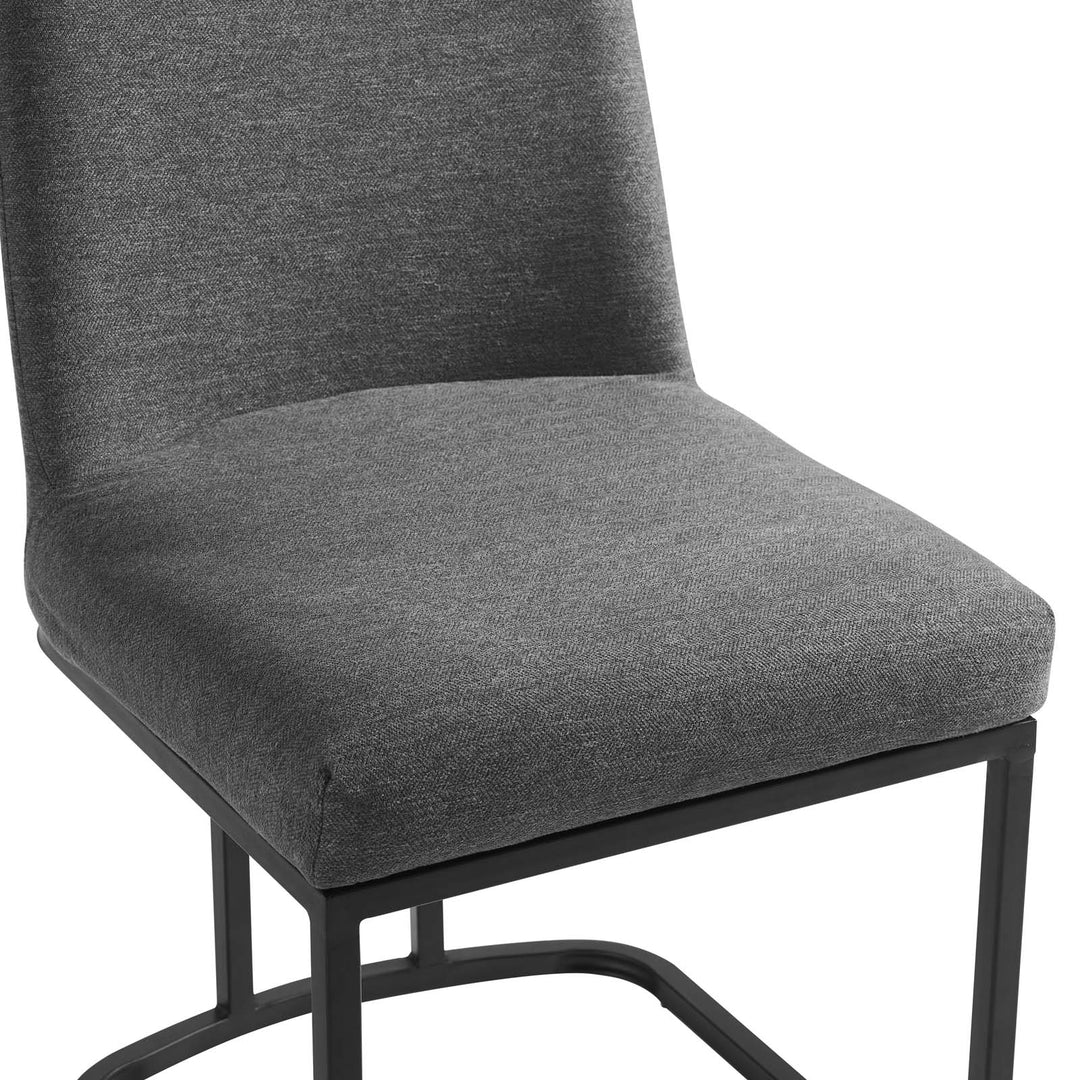 Ascend Sled Base Upholstered Fabric Dining Side Chair