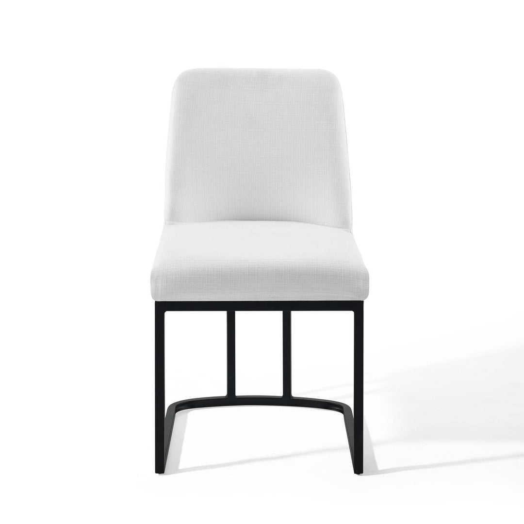 Ascend Sled Base Upholstered Fabric Dining Side Chair