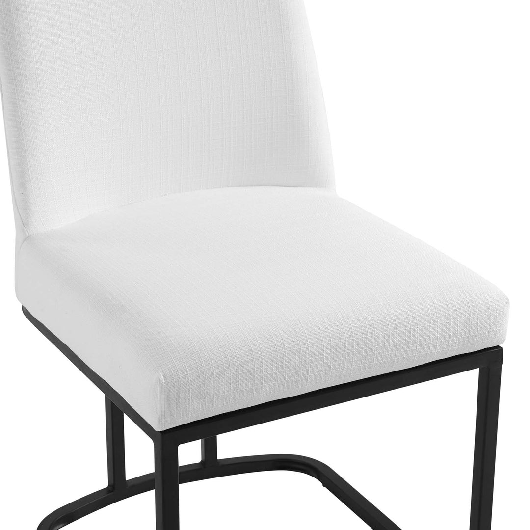 Ascend Sled Base Upholstered Fabric Dining Side Chair