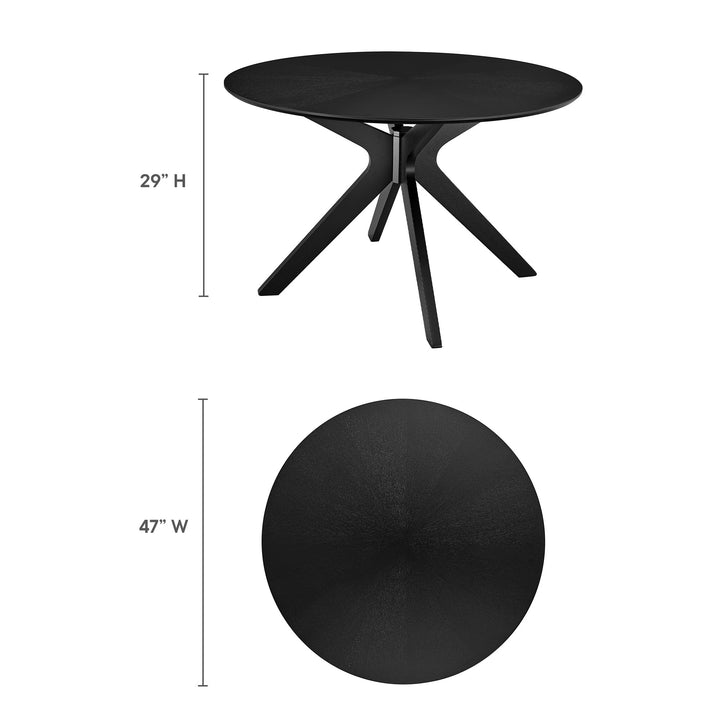 Concord 47" Round Wood Dining Table