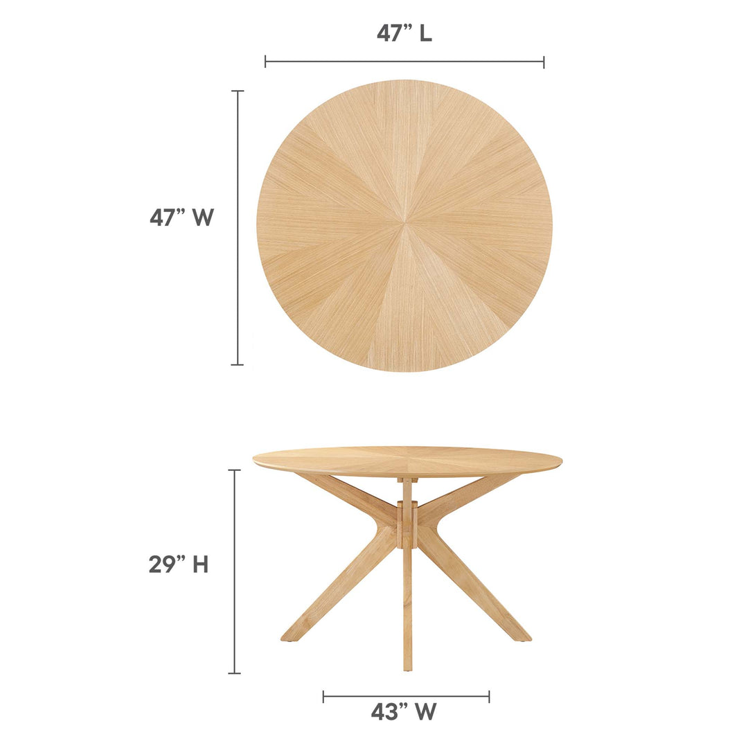 Concord 47" Round Wood Dining Table