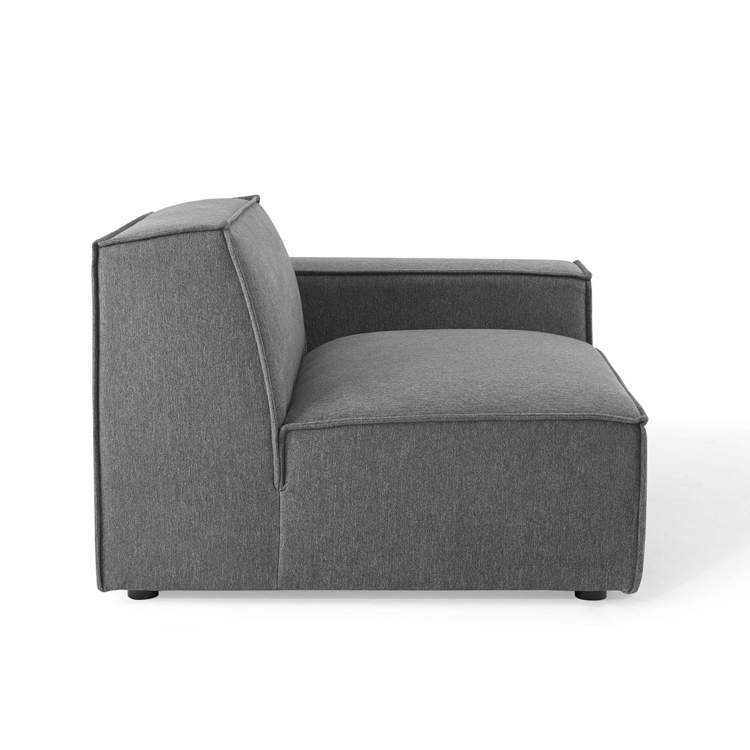 Tressor Right-Arm Sectional Sofa Chair - White