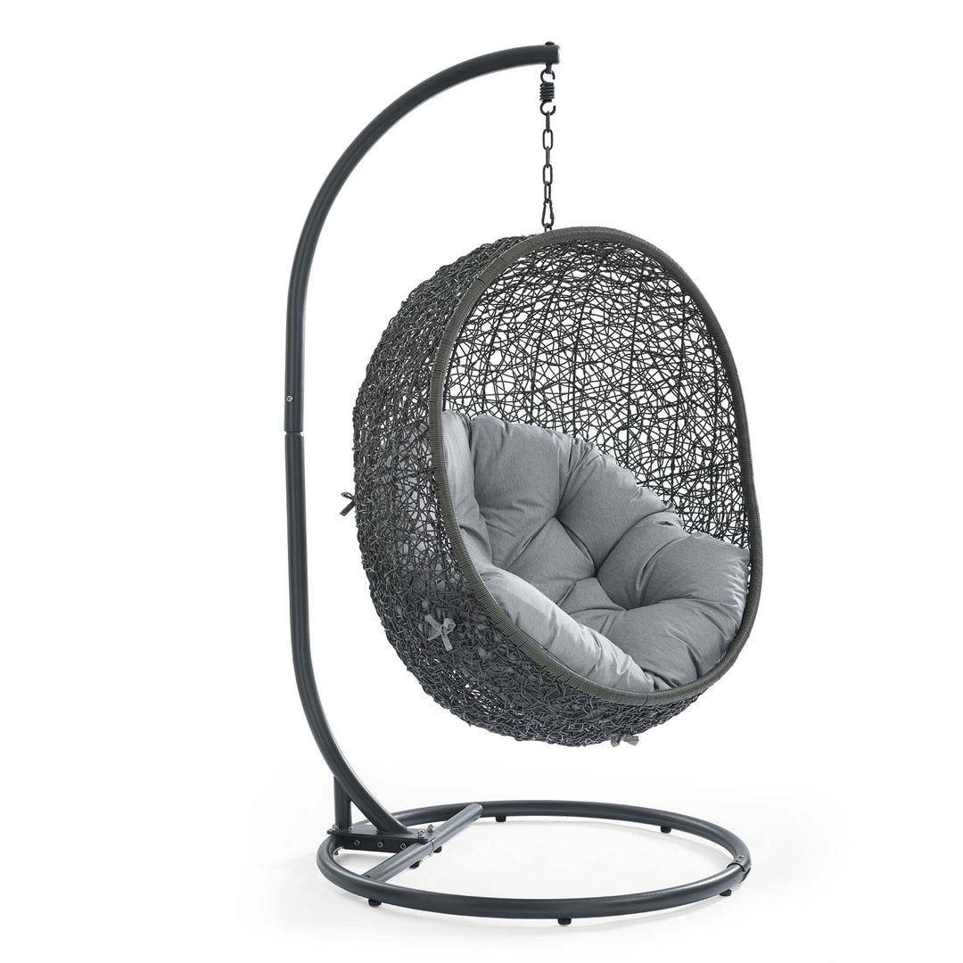 Harbor Outdoor Patio Sunbrella® Swing Chair With Stand