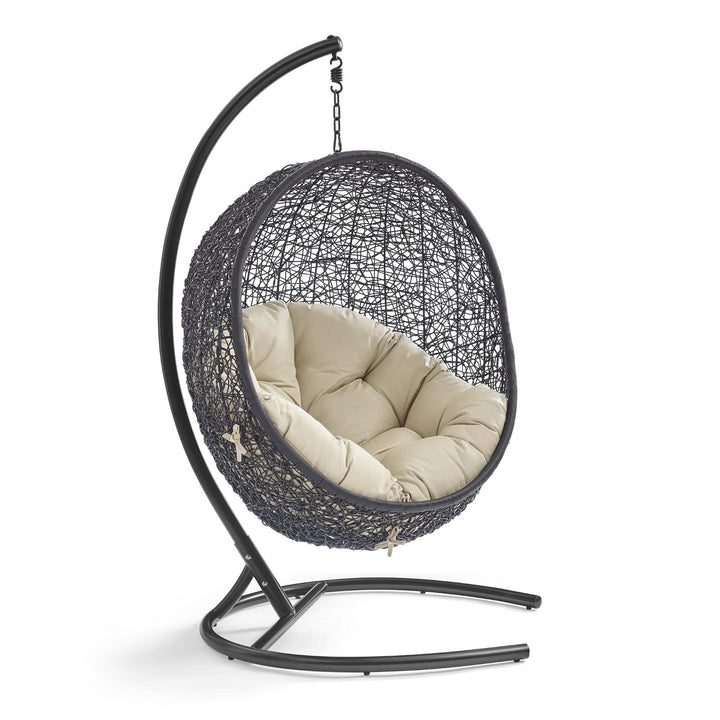 Encircle Shade Swing Outdoor Patio Lounge Chair