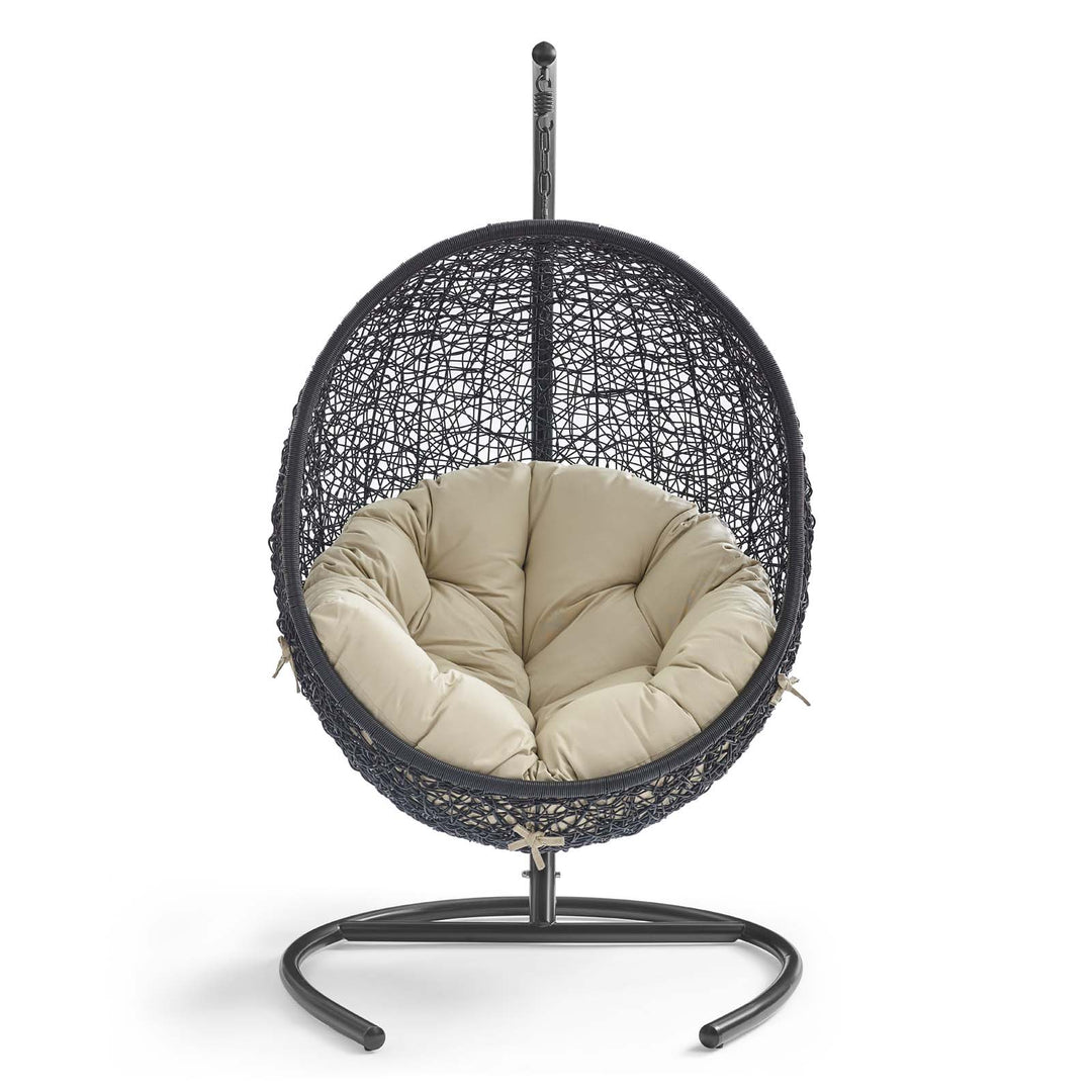 Encircle Shade Swing Outdoor Patio Lounge Chair