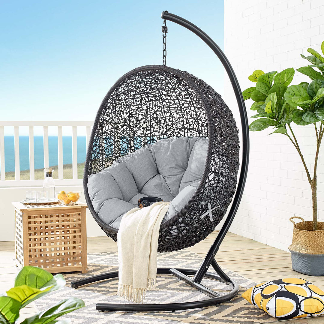 Encircle Shade Swing Outdoor Patio Lounge Chair