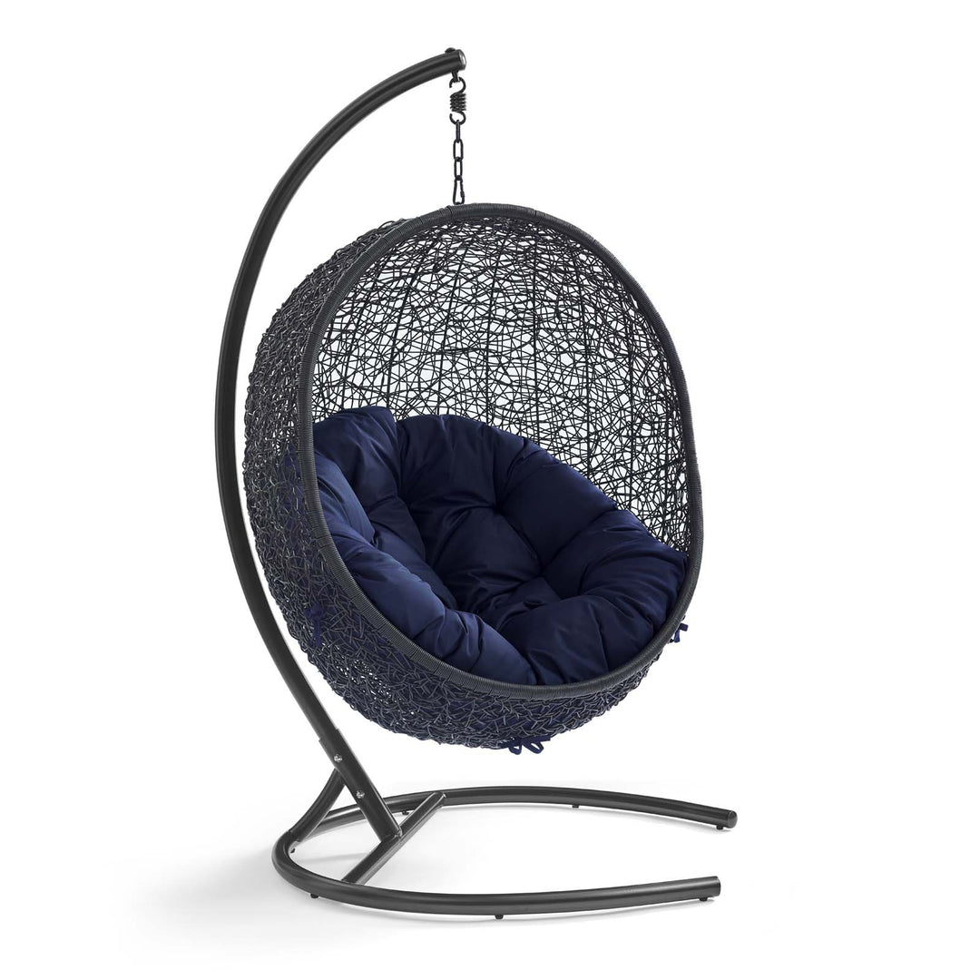 Encircle Shade Swing Outdoor Patio Lounge Chair