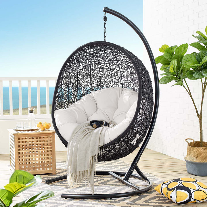 Encircle Shade Swing Outdoor Patio Lounge Chair