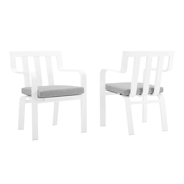 Bayside Outdoor Patio Aluminum Armchair Set of 2