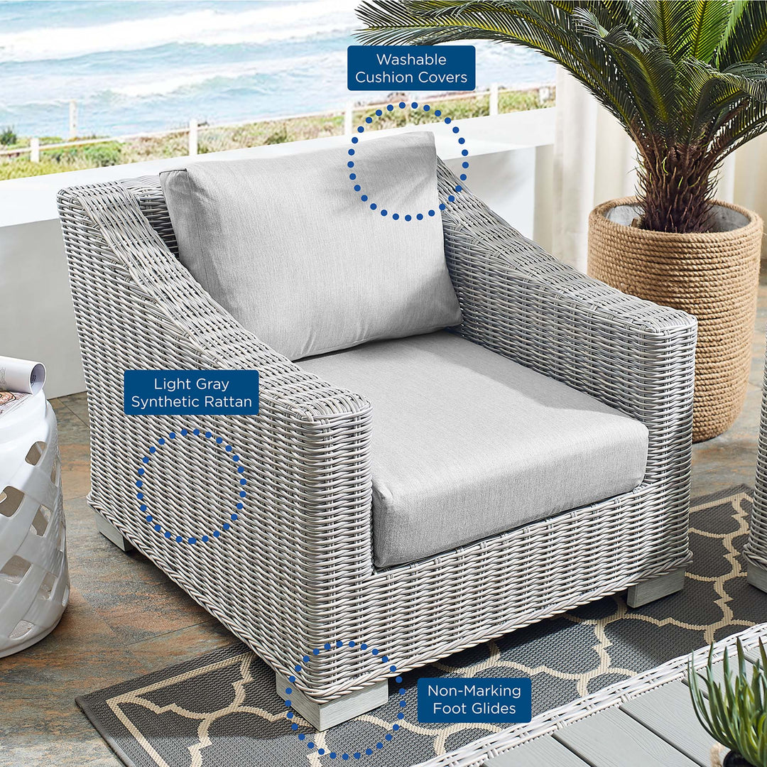 Coventry Sunlight® Outdoor Patio Wicker Rattan Armchair