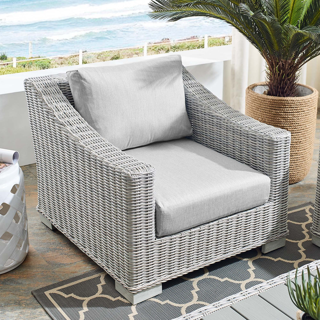 Coventry Sunlight® Outdoor Patio Wicker Rattan Armchair