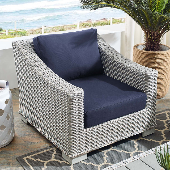 Coventry Sunlight® Outdoor Patio Wicker Rattan Armchair