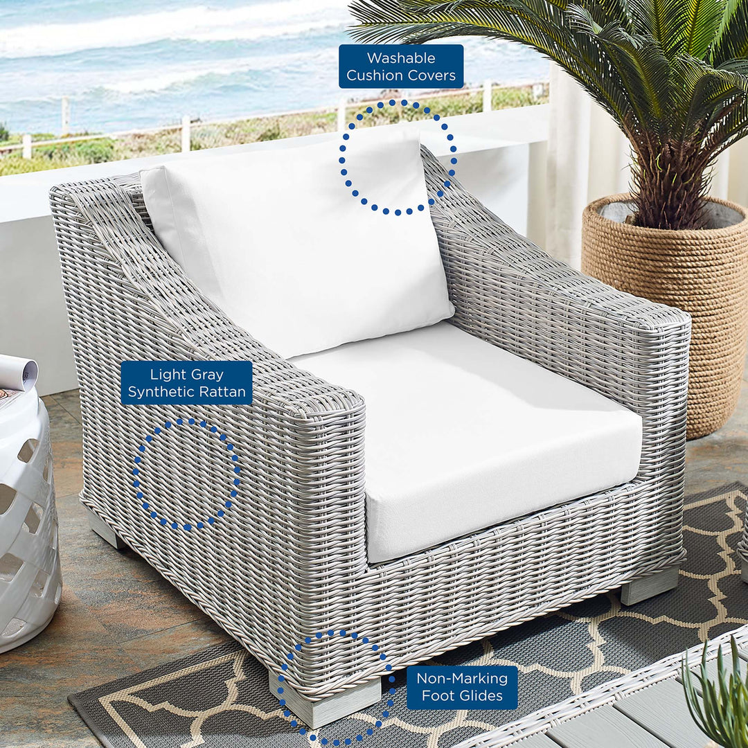 Coventry Sunlight® Outdoor Patio Wicker Rattan Armchair