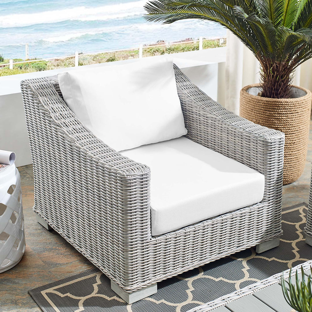 Coventry Sunlight® Outdoor Patio Wicker Rattan Armchair