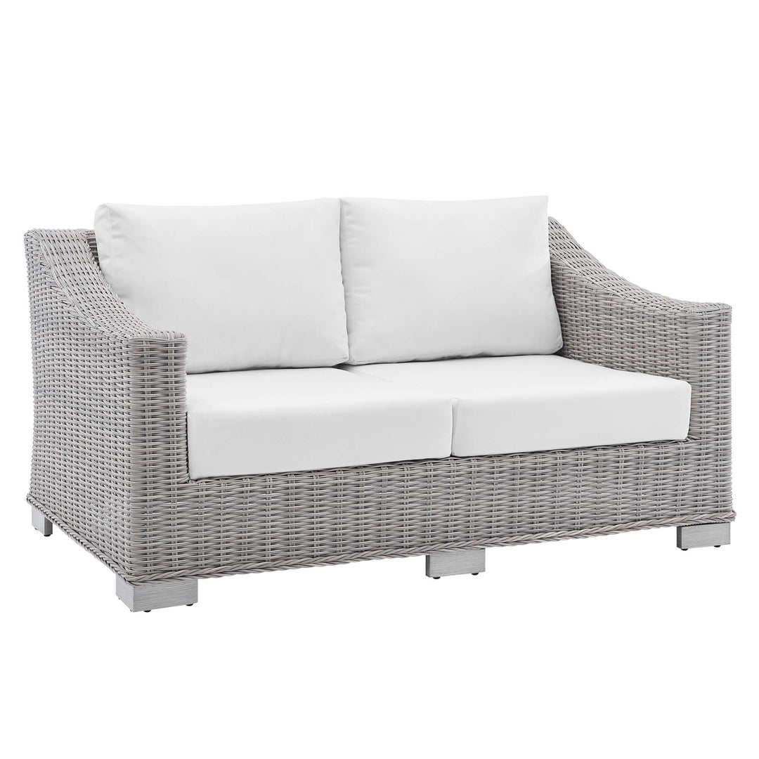 Charleston Sunshade® Outdoor Patio Wicker Rattan Loveseat