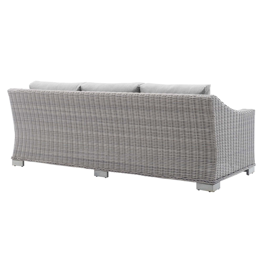 Crescent Sunbrella® Outdoor Patio Wicker Rattan Sofa