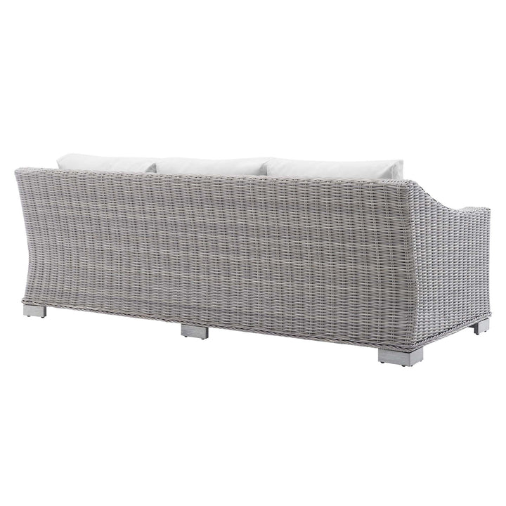 Crescent Sunbrella® Outdoor Patio Wicker Rattan Sofa