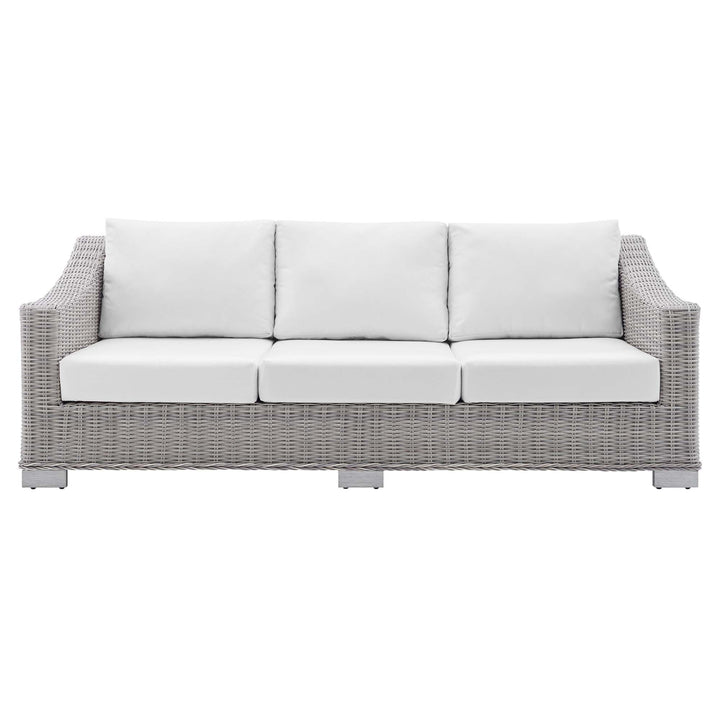 Crescent Sunbrella® Outdoor Patio Wicker Rattan Sofa