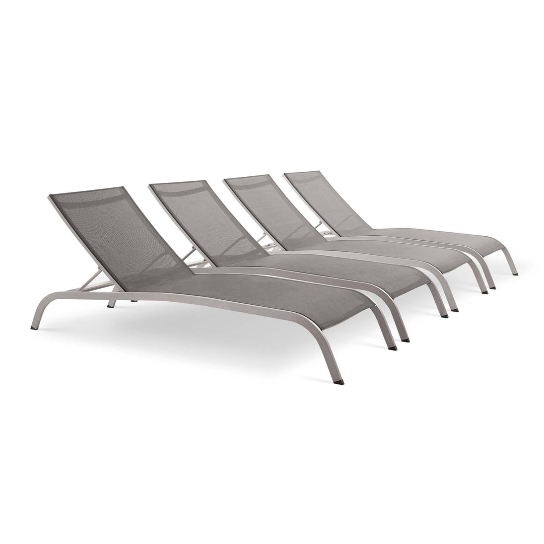 Sunrise Seaside Sling Sunloungers Set of 4