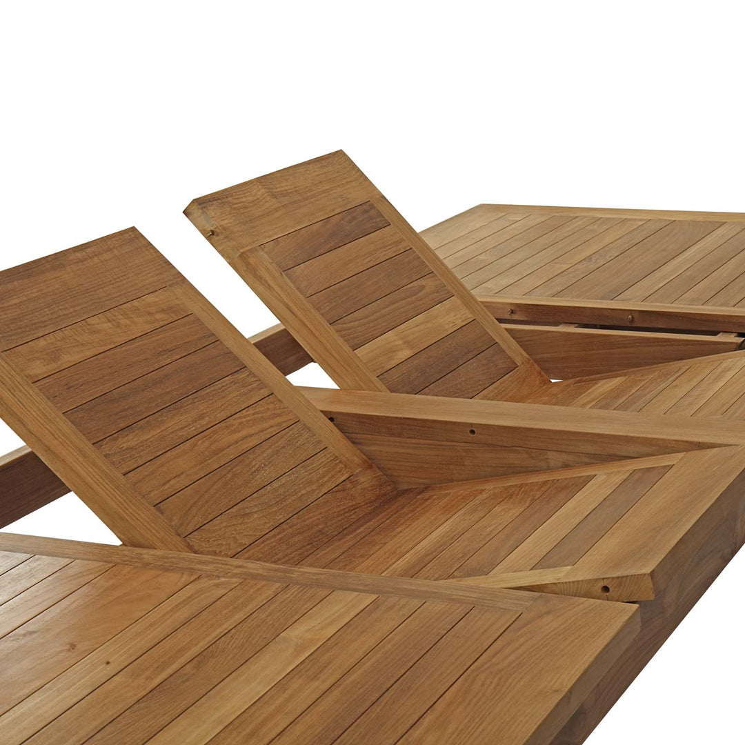 Mariner 9 Piece Outdoor Patio Teak Dining Set