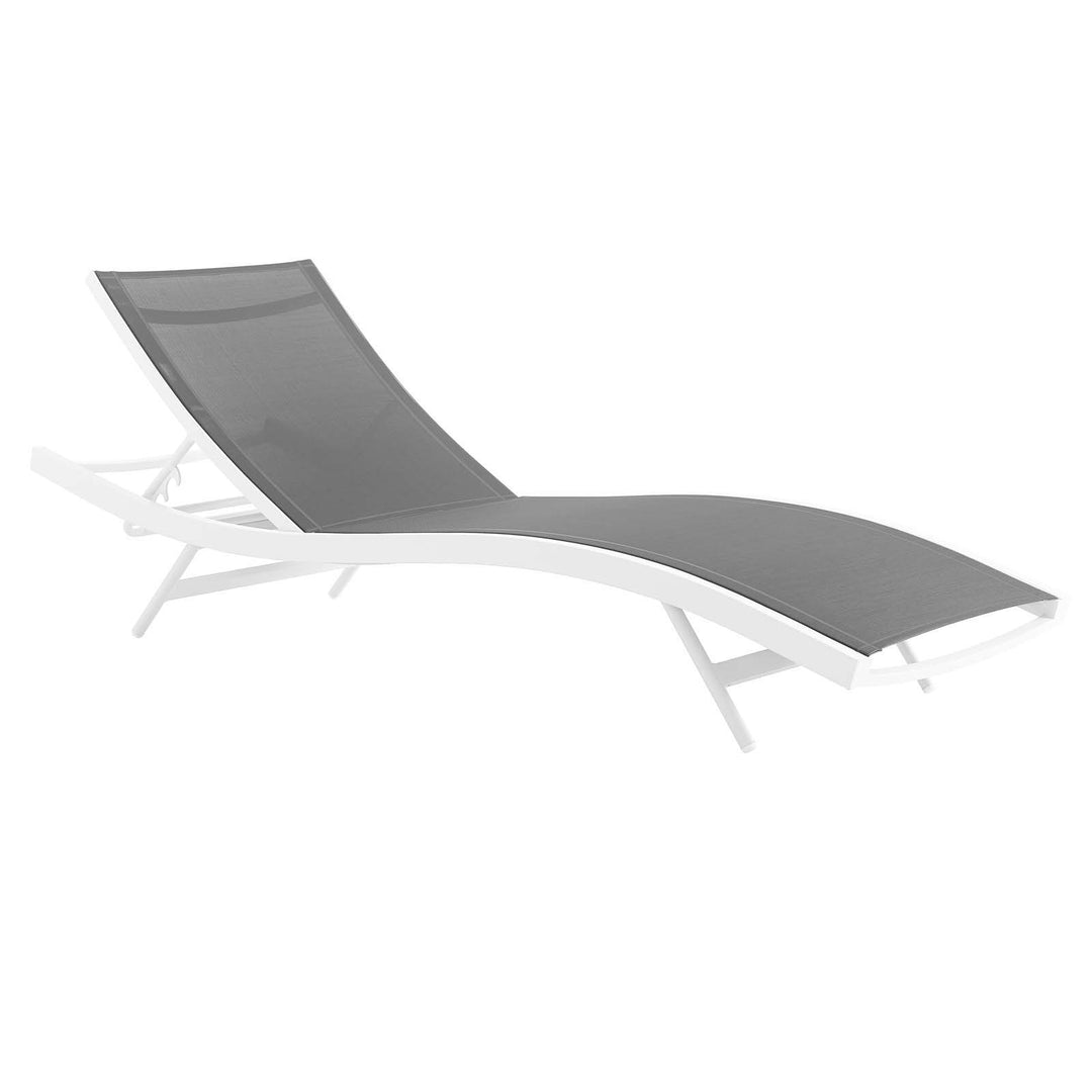 Glisten Outdoor Patio Mesh Chaise Lounge Set of 2