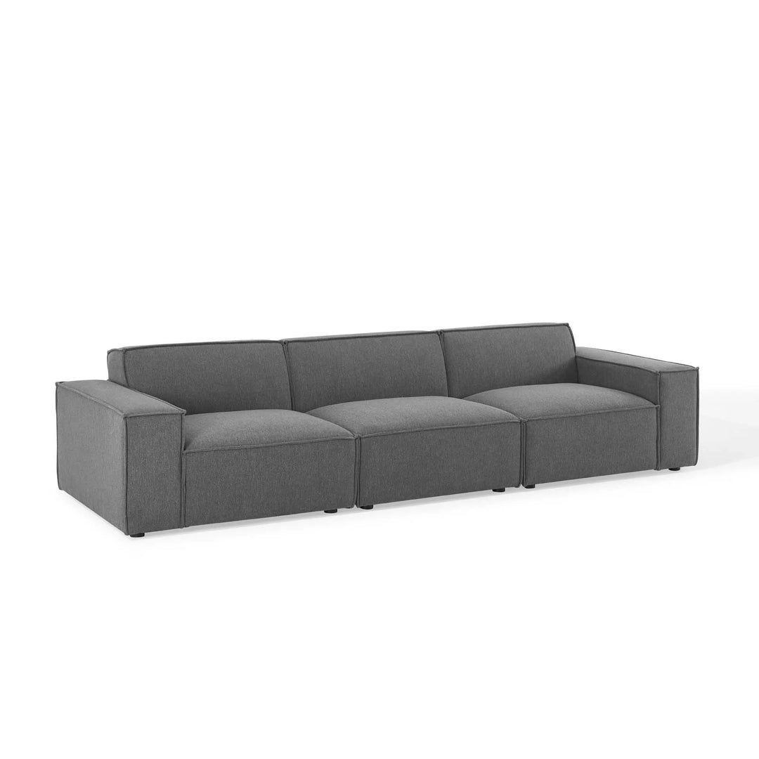 Tressor 3-Piece Sofa - Charcoal