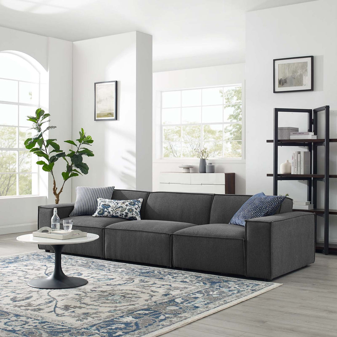 Tressor 3-Piece Sofa - Charcoal