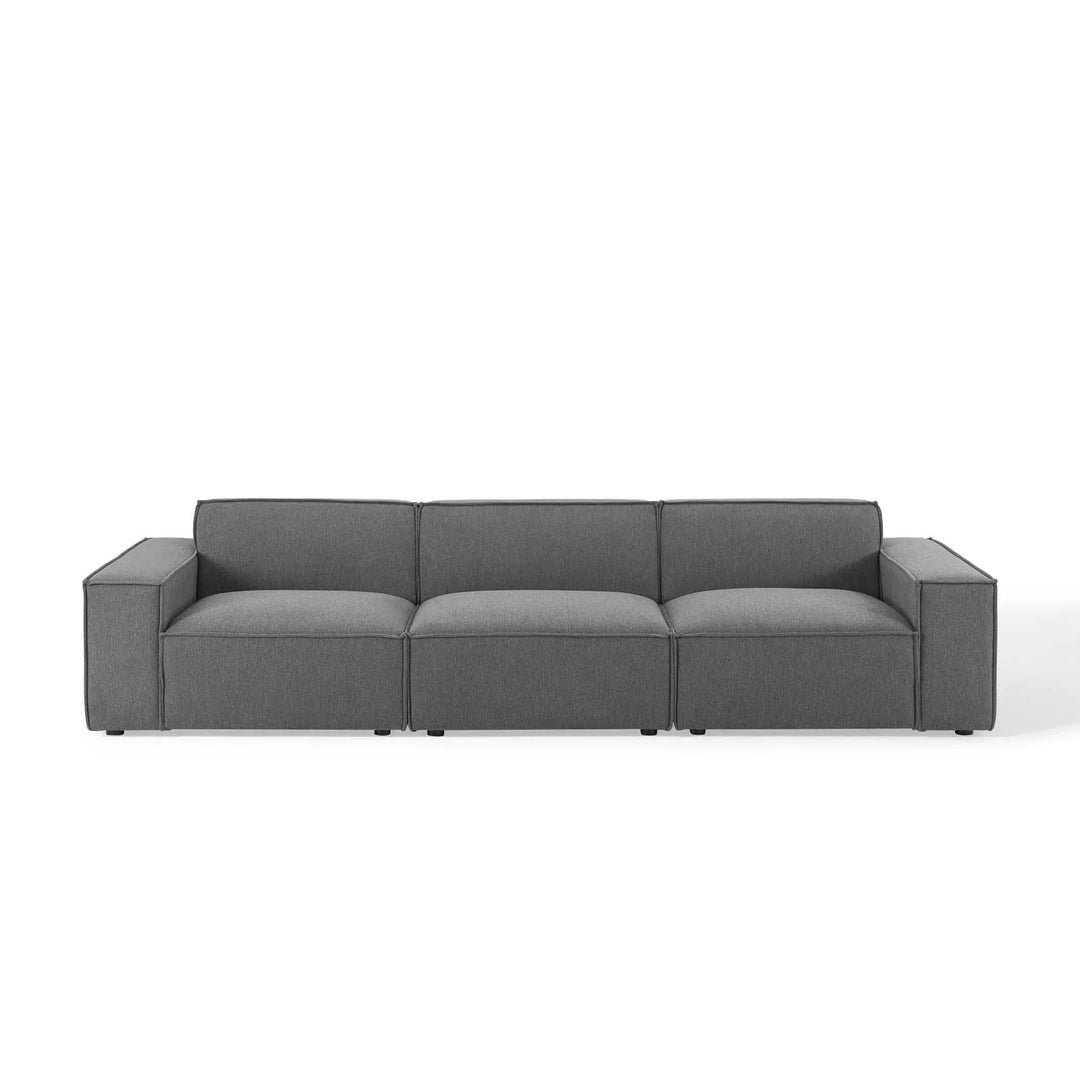 Tressor 3-Piece Sofa - Charcoal