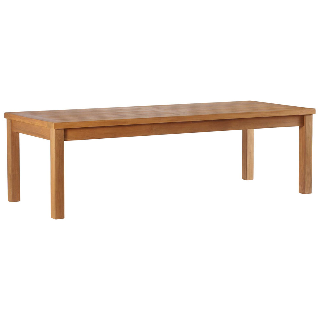 Upland Outdoor Patio Teak Wood Conversation Table