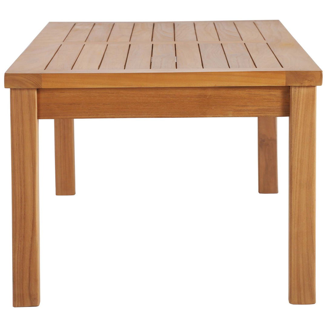 Upland Outdoor Patio Teak Wood Conversation Table