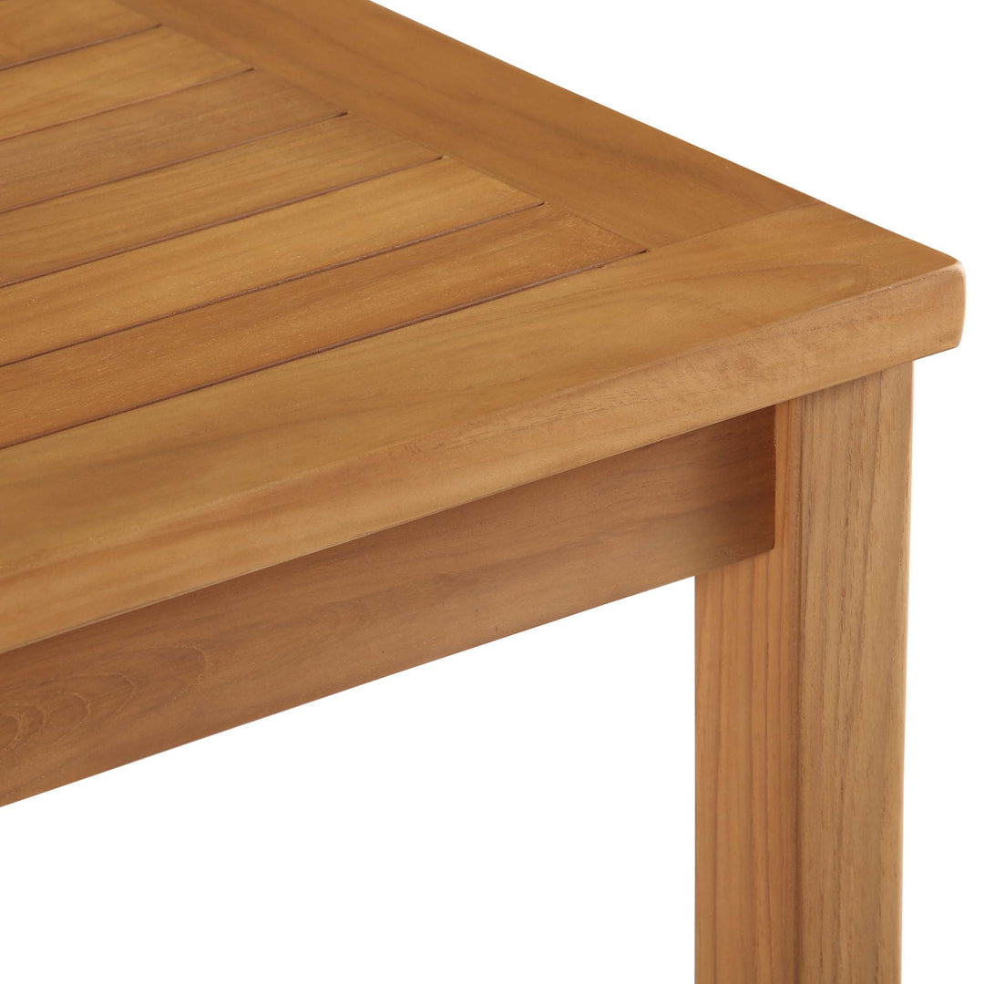 Upland Outdoor Patio Teak Wood Conversation Table