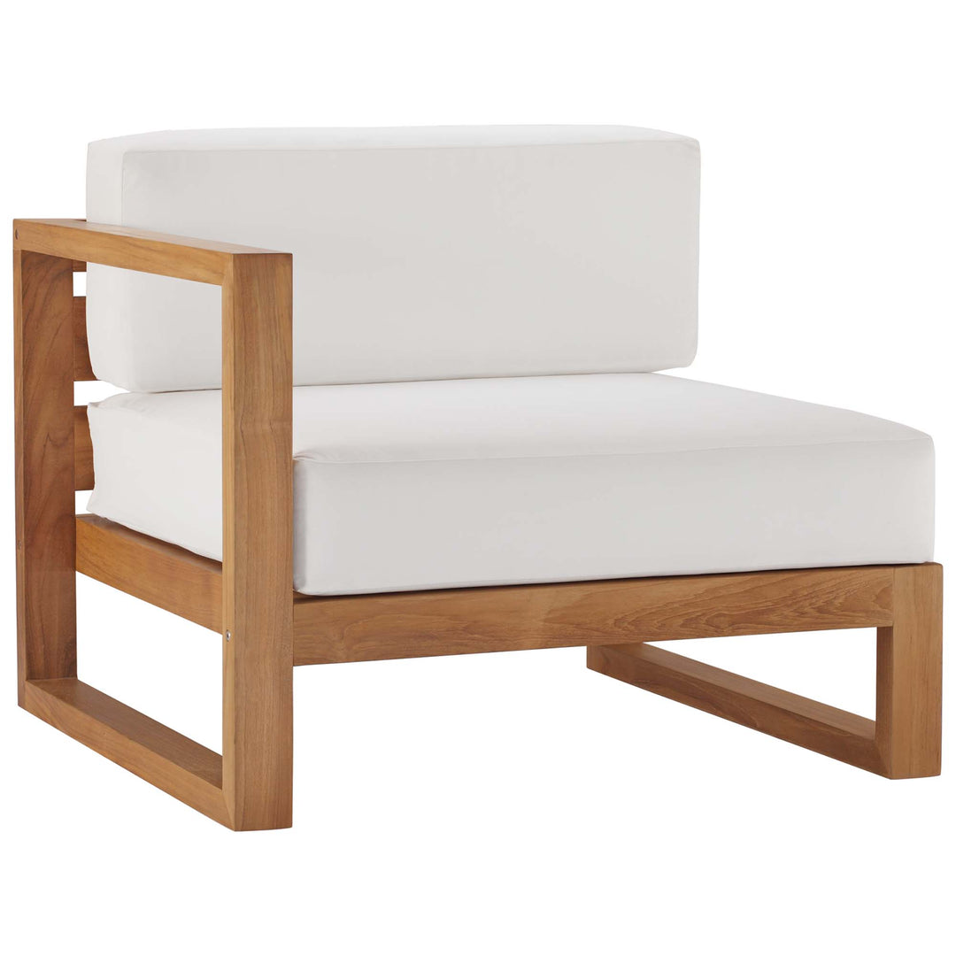 Urban Oasis Patio Teak Wood Left-Arm Chair