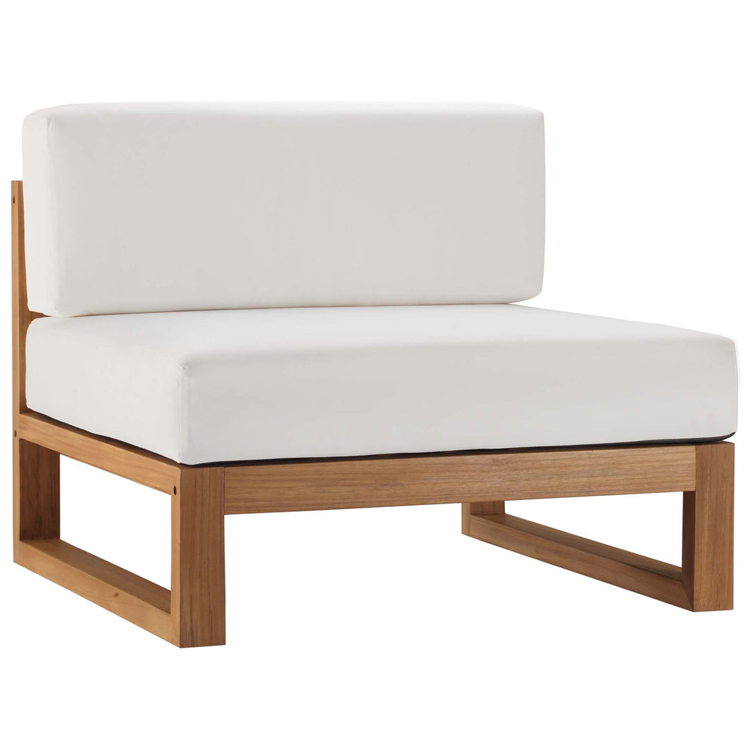 Urban Oasis Patio Teak Wood Armless Chair