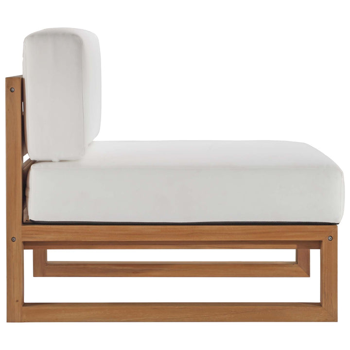 Urban Oasis Patio Teak Wood Armless Chair