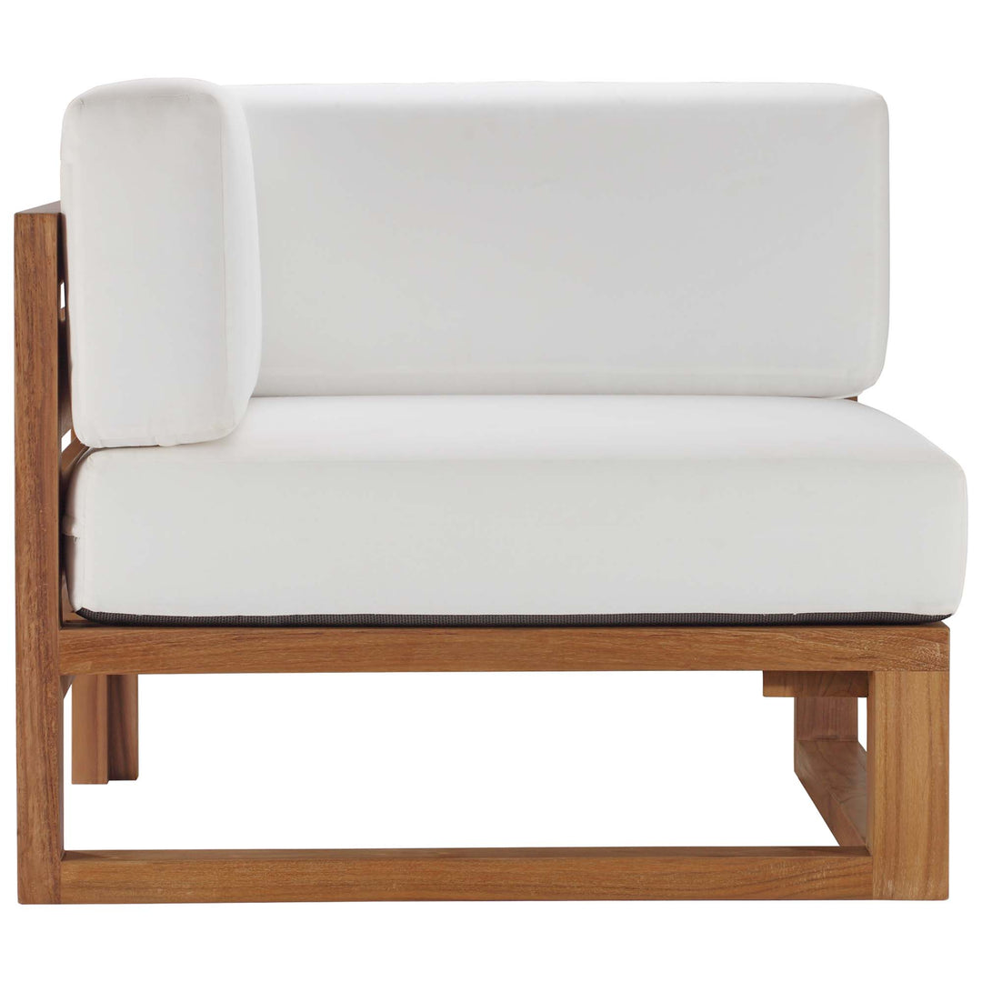 Urbane Oasis Patio Teak Wood Corner Chair