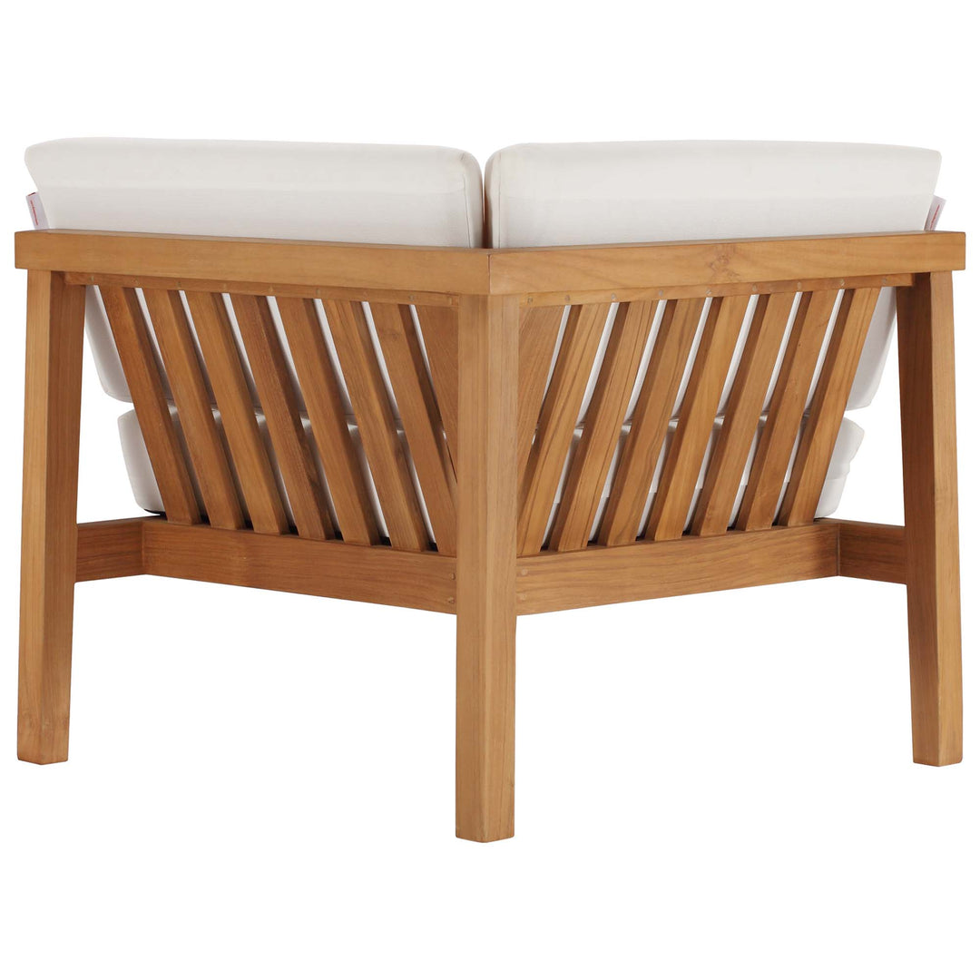 Bayshore Outdoor Patio Teak Wood Corner Chair