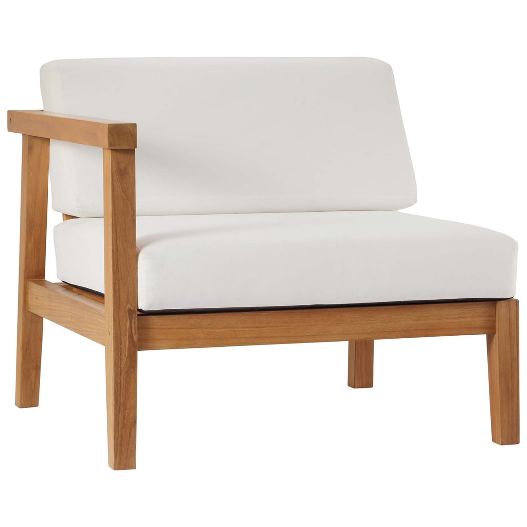 Bayside Outdoor Patio Teak Wood Left-Arm Chair