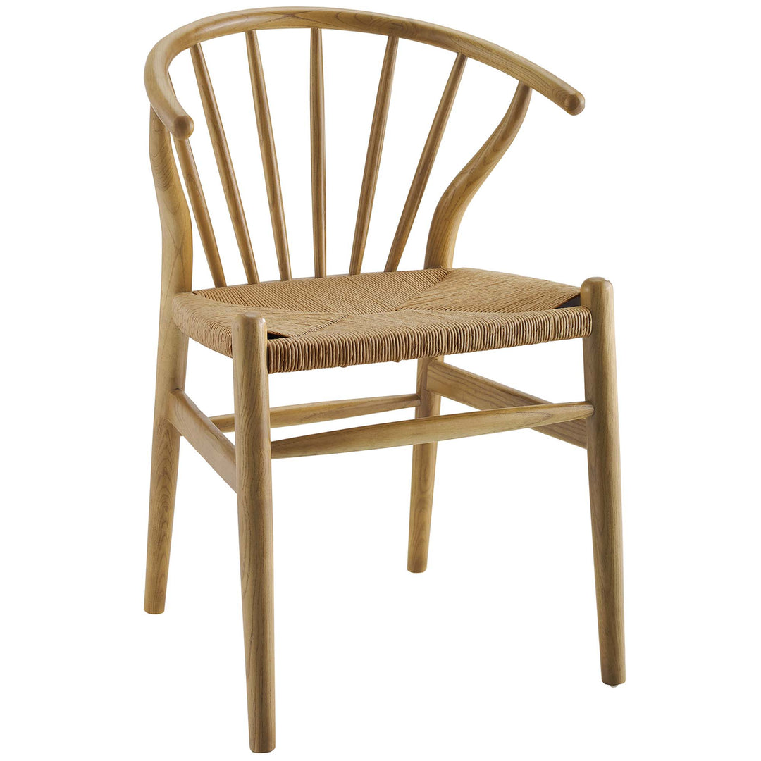 Festoon Spoke Wood Dining Side Chair Set of 2