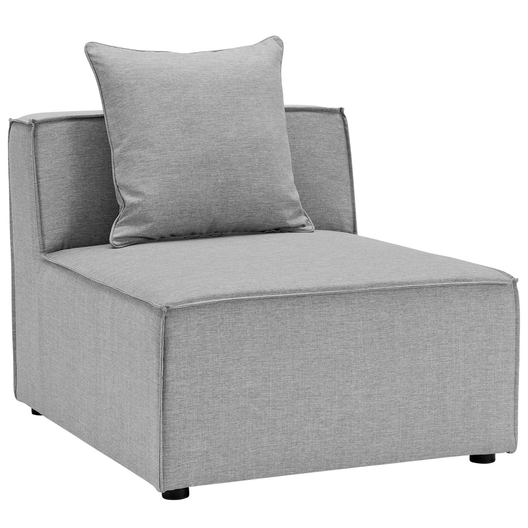 Summit Outdoor Patio Upholstered Sectional Sofa Armless Chair