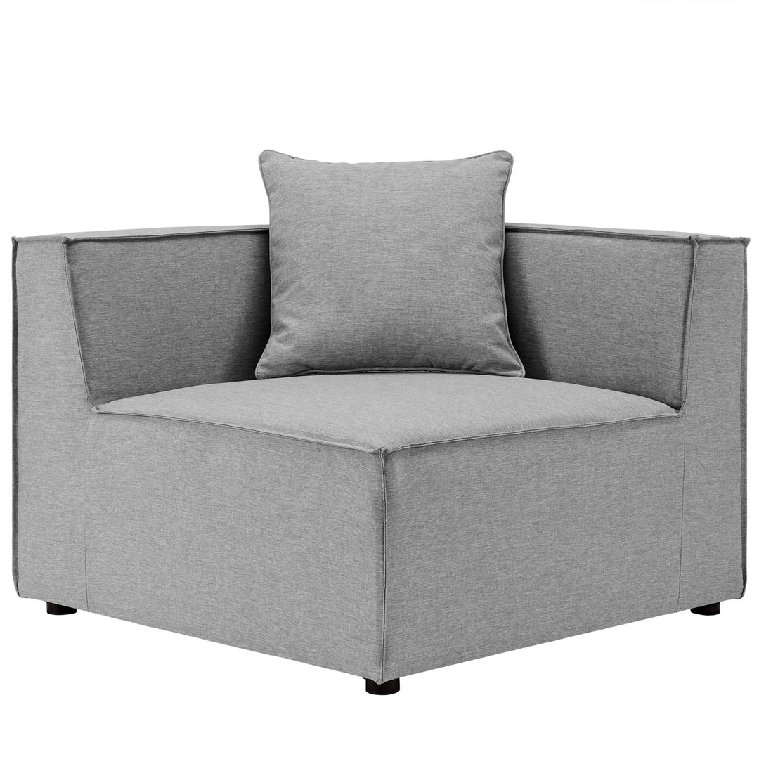 Sunset Outdoor Patio Upholstered Sectional Sofa Corner Chair