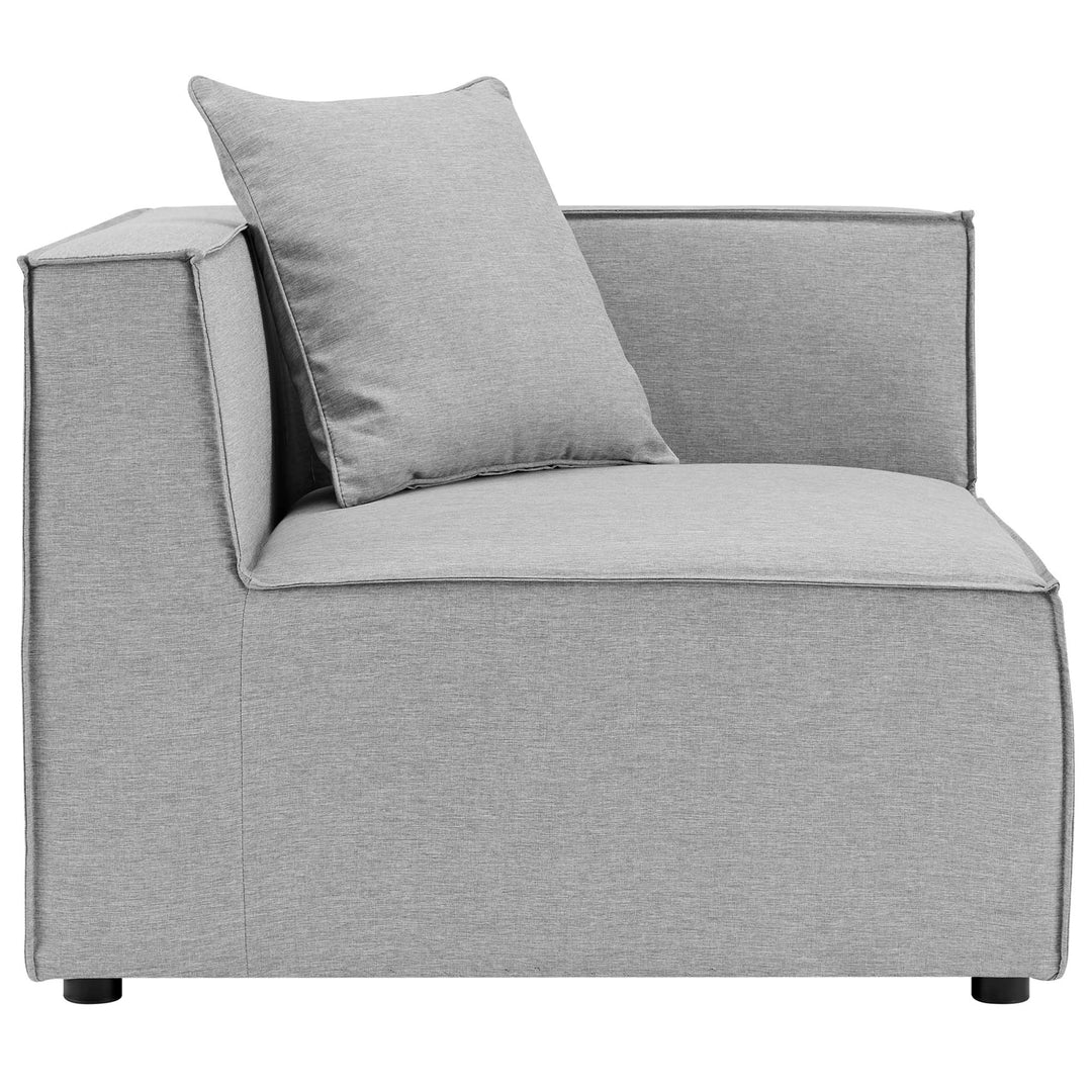 Sunset Outdoor Patio Upholstered Sectional Sofa Corner Chair