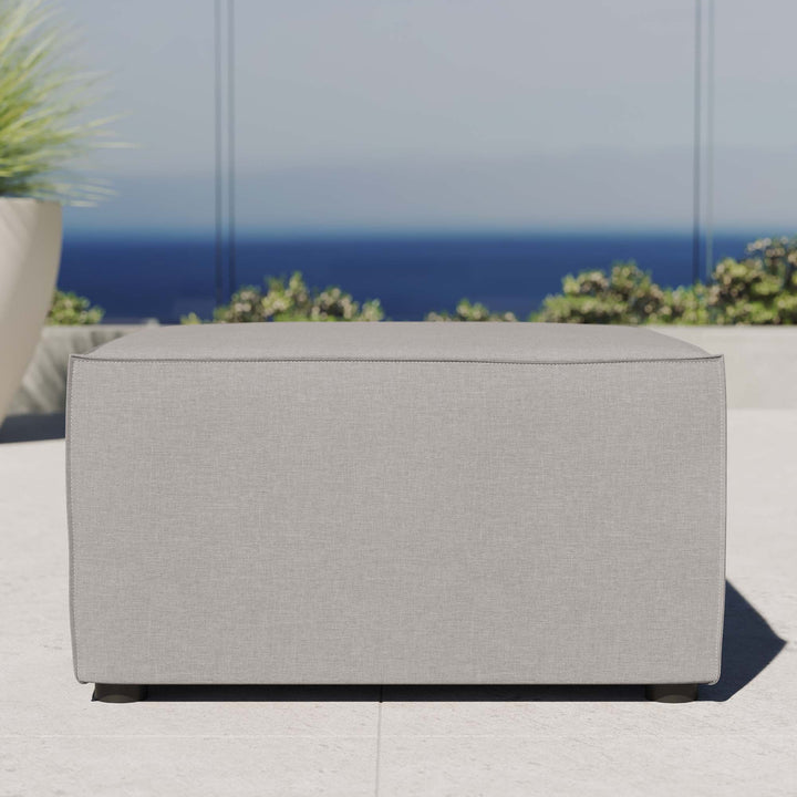 Summerton Outdoor Patio Upholstered Sectional Sofa Ottoman