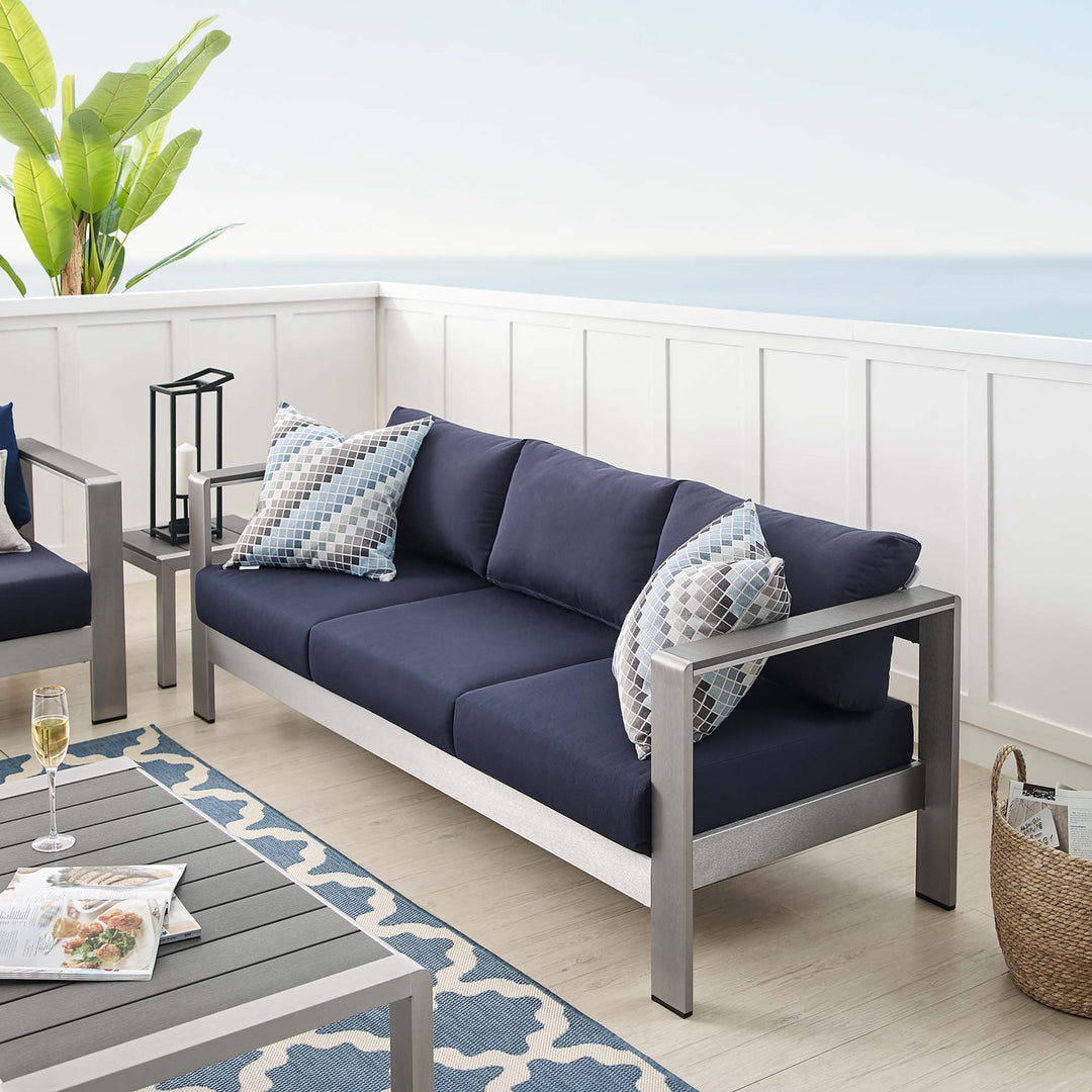 Rohe Outdoor Patio Aluminum Sofa