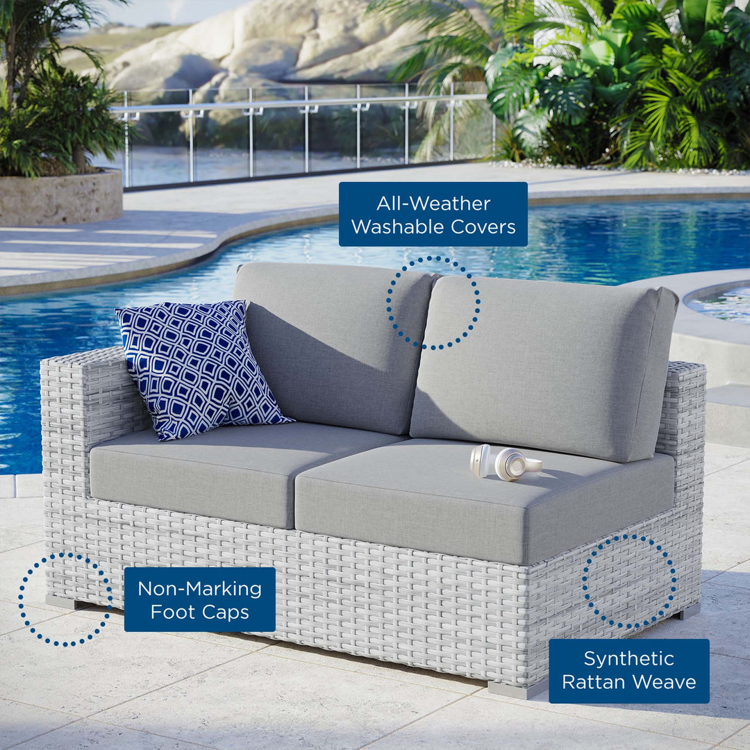 Concord Outdoor Patio Left-Arm Loveseat